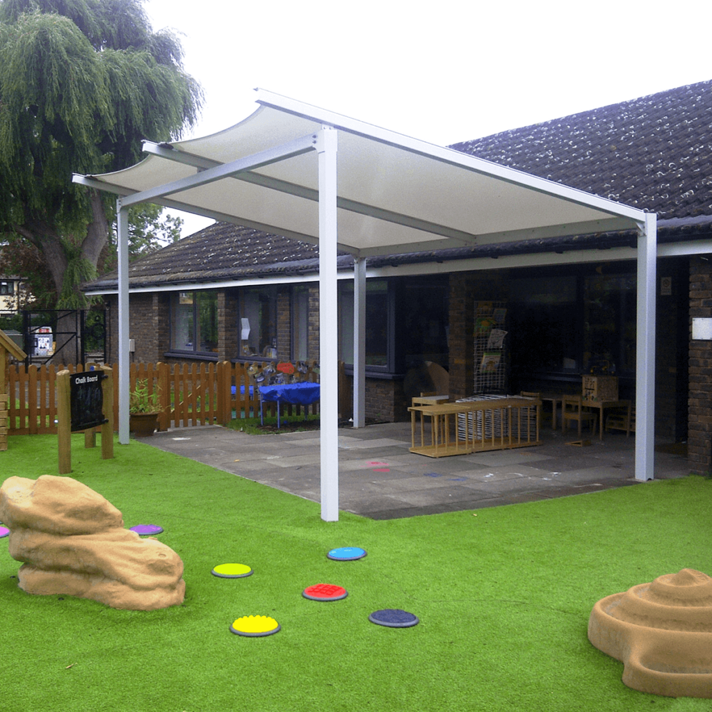 Amesbury Tensile Fabric Freestanding Walkway