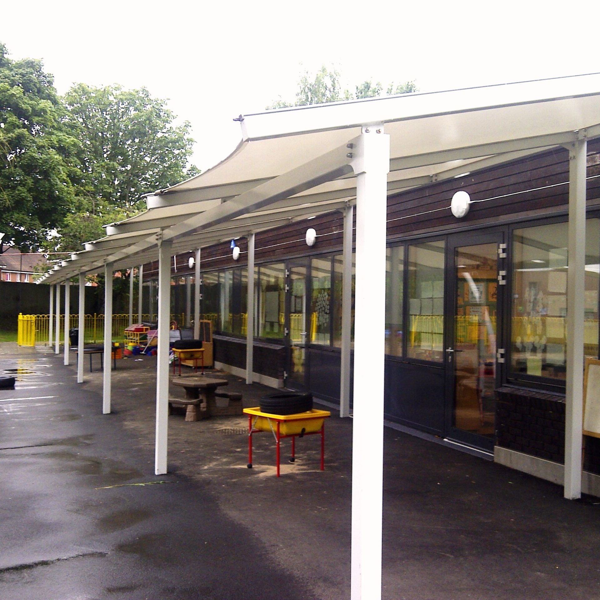 Salisbury Tensile Fabric Covered Walkway