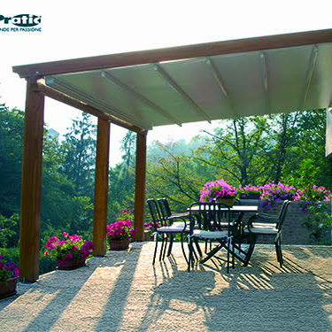 Wood Retractable Pergola