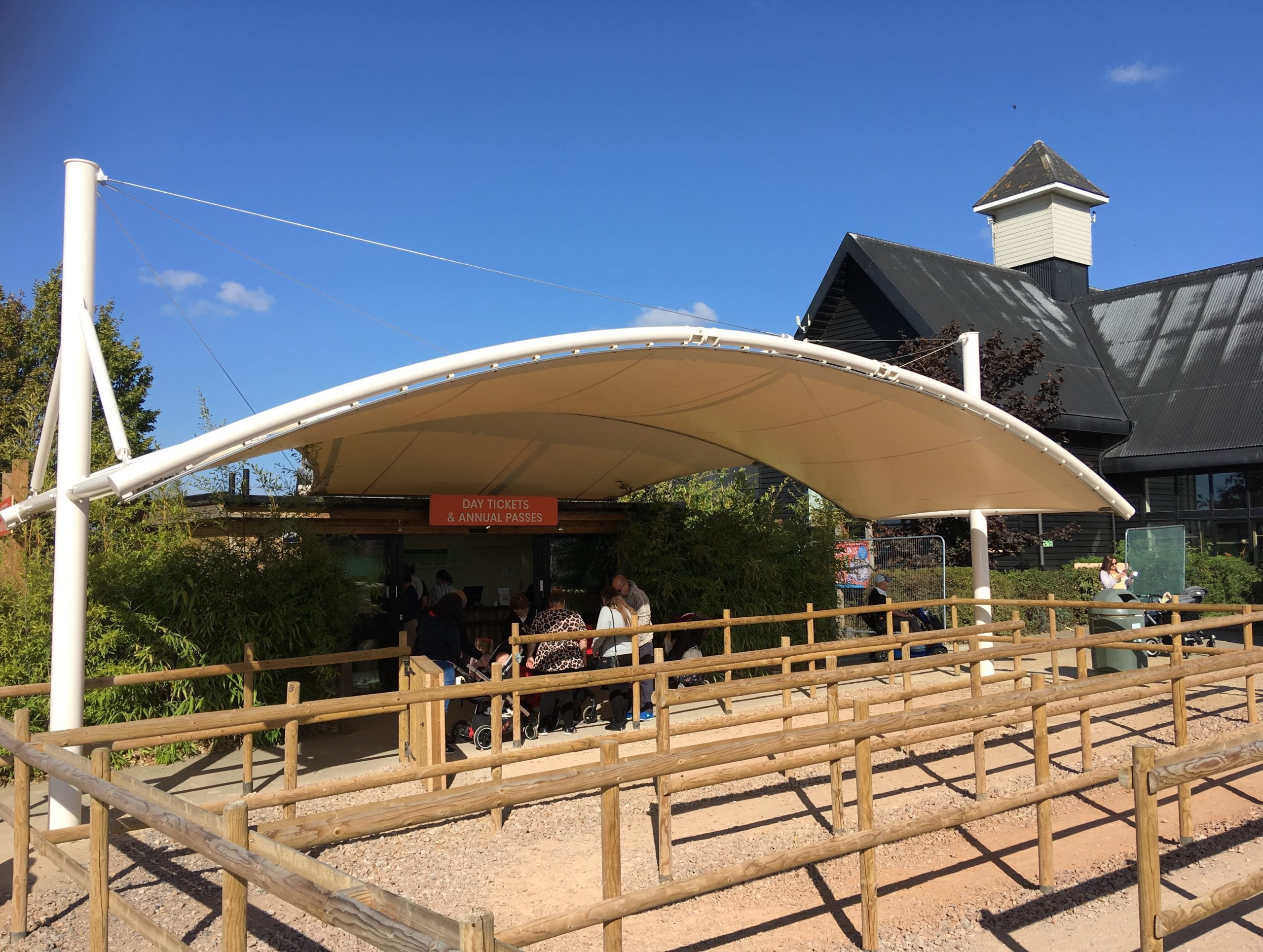 Commercial Canopies - Landsdowne Tensile Fabric Barrel Vault