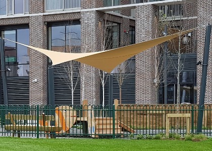 Playground Canopies - Coolspan Tensile Fabric Hypar Canopy