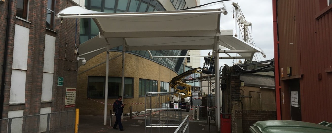 Covered Walkway - Royal Sussex Hospital