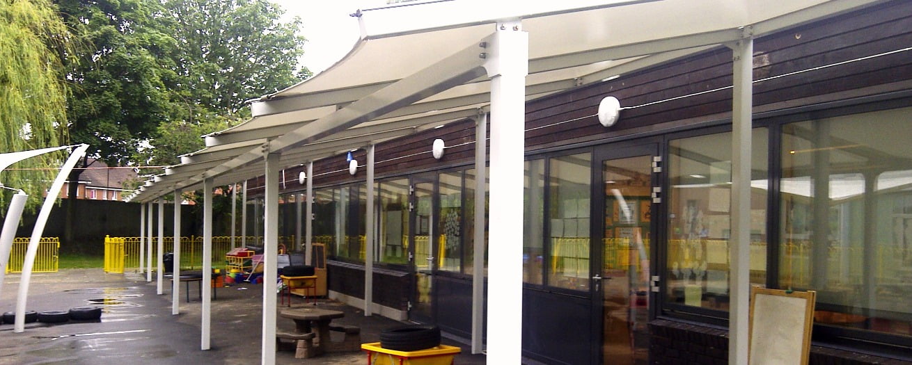 Covered Walkway - Salisbury Tensile Fabric Walkway