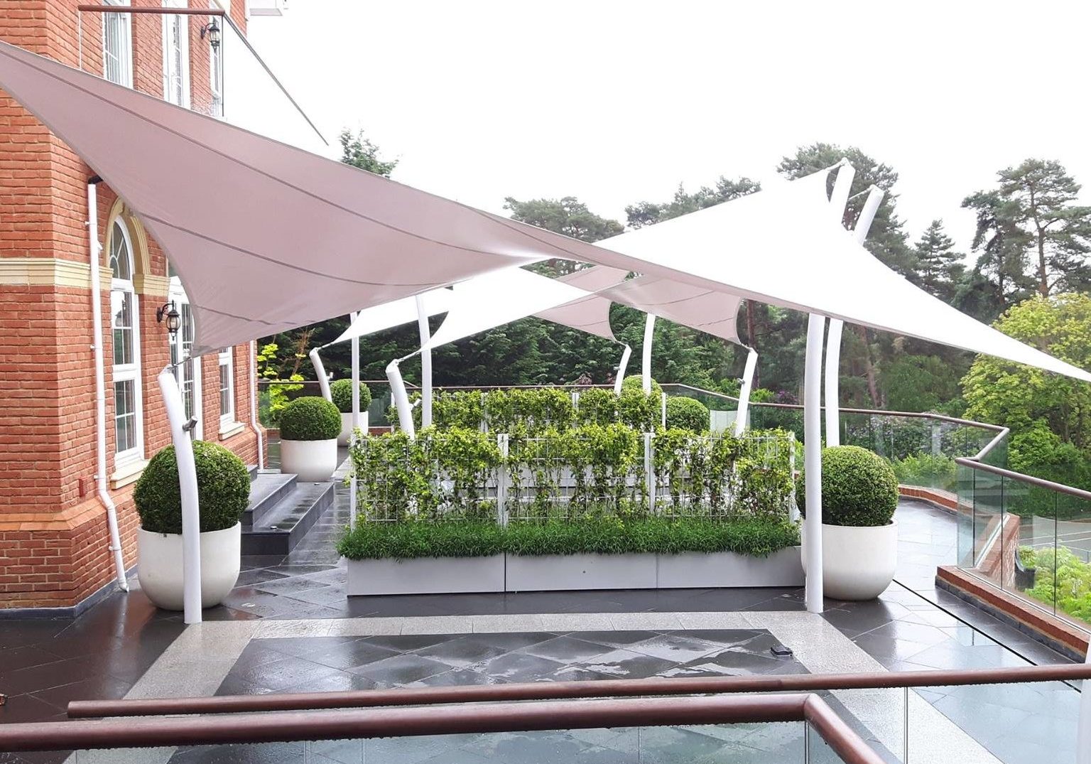 Mayfield Tensile Fabric Hypar Walkway Canopy